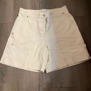 Ralph Lauren Cream Utility Bermuda Shorts